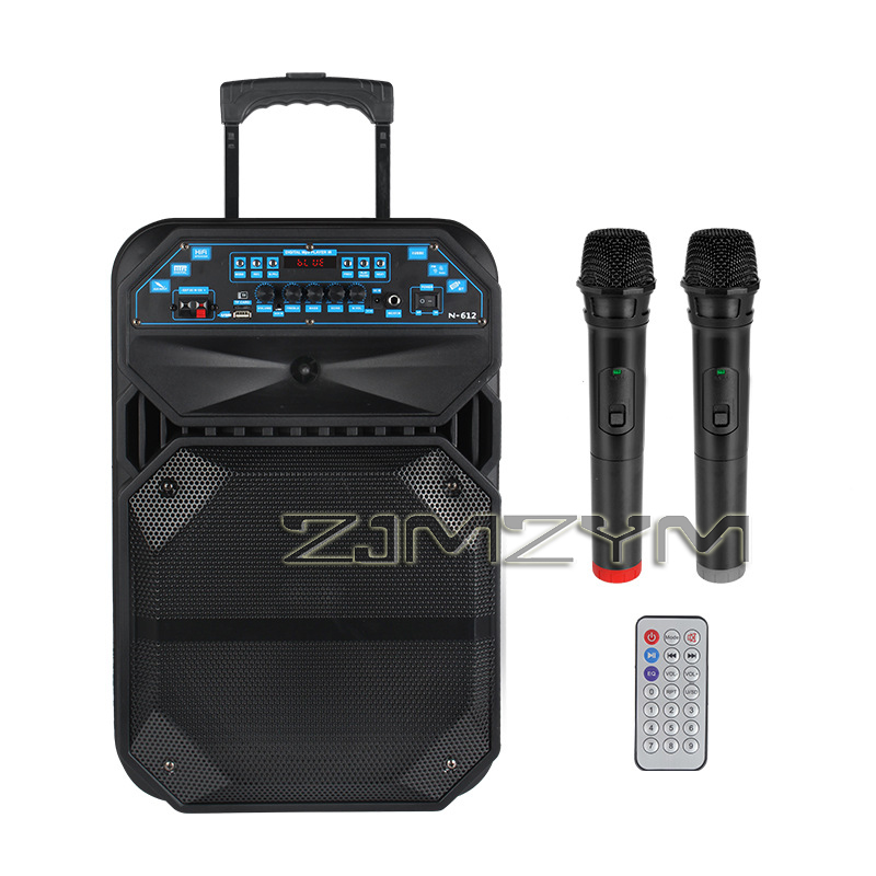 Pa Sound System Battery Portable Outdoor - 12-Inch Portable Bluetooth Speaker, Trolley PA
