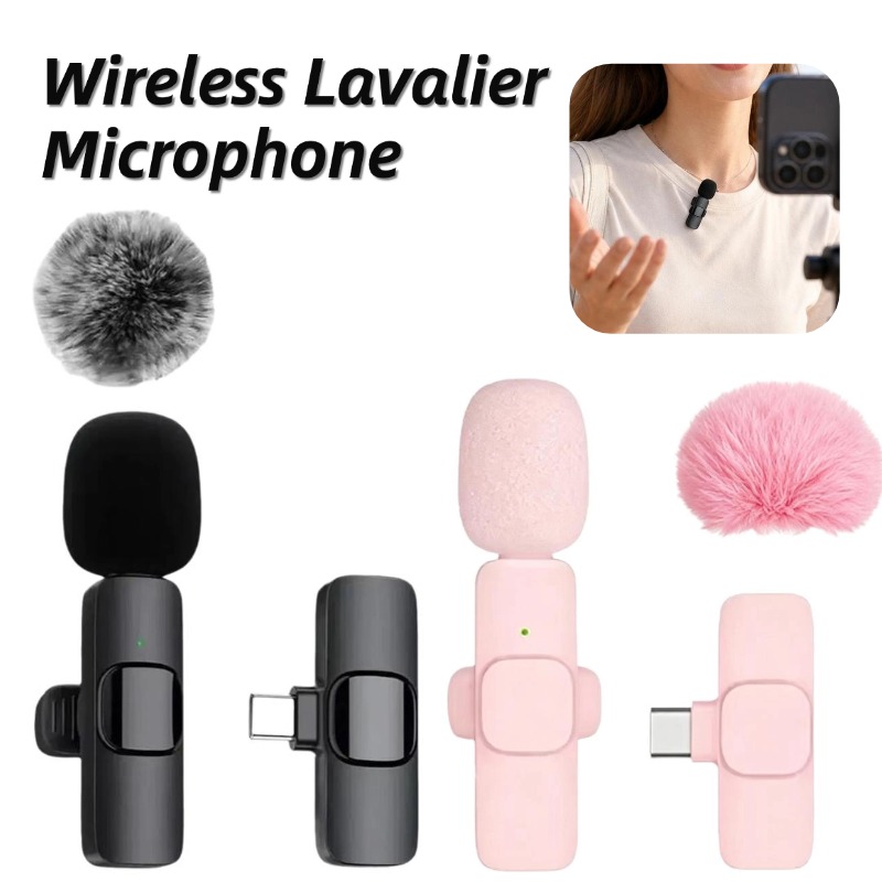 Wireless Lavalier Microphone Dual Receiver - Dual Wireless Lavalier Microphone Noise Cancelling