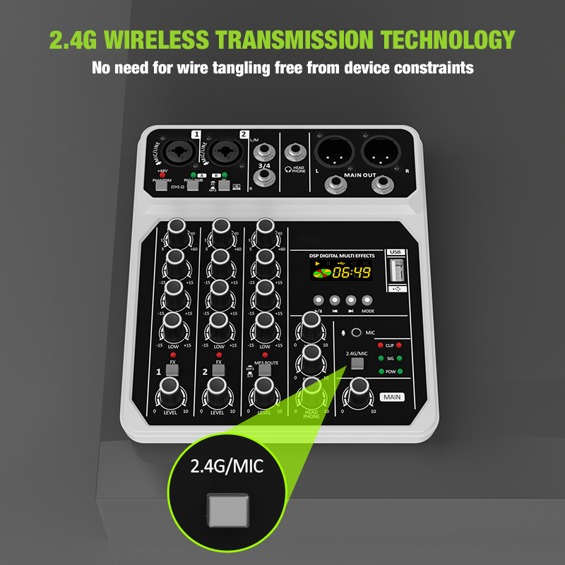 4-Channel Audio Mixer Console  - Karaoke Amplifier Mixer Bluetooth review and price