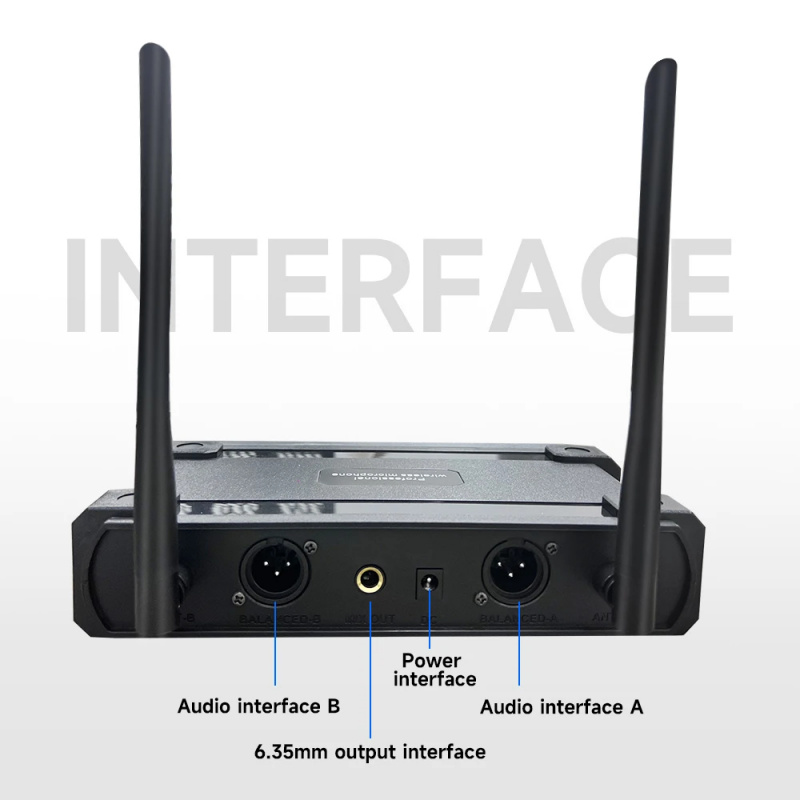 Professional 2 Channel UHF Wir - Uhf Wireless Microphone System Dual Channel review and price