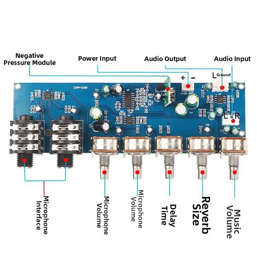 PT2399 Karaoke Microphone Prea - Karaoke Audio Mixer Echo Delay review and price