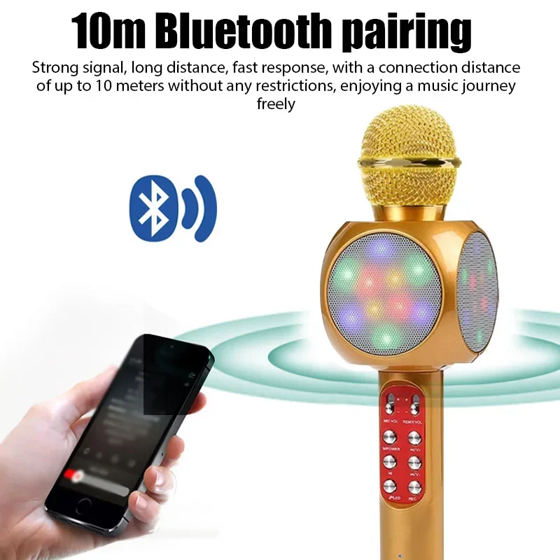 WS1816 Wireless Children Karao - Bluetooth Karaoke Microphone Handheld review and price