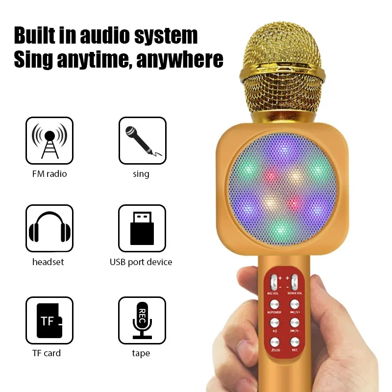 WS1816 Wireless Children Karao - Bluetooth Karaoke Microphone Handheld review and price