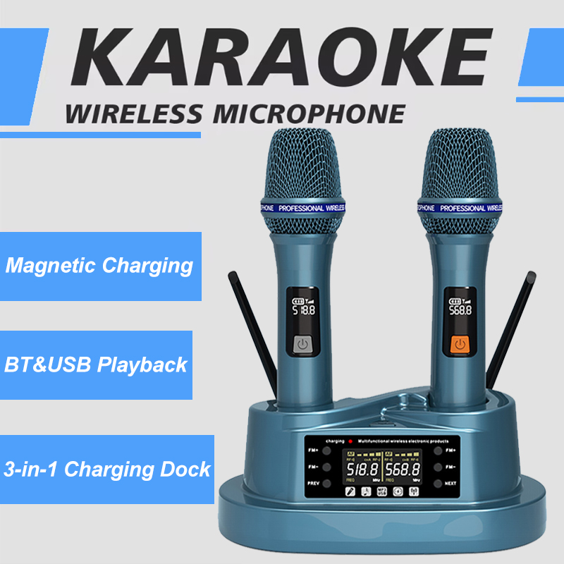 Wireless Microphone Kit With C - Bluetooth Karaoke Microphone Handheld review and price