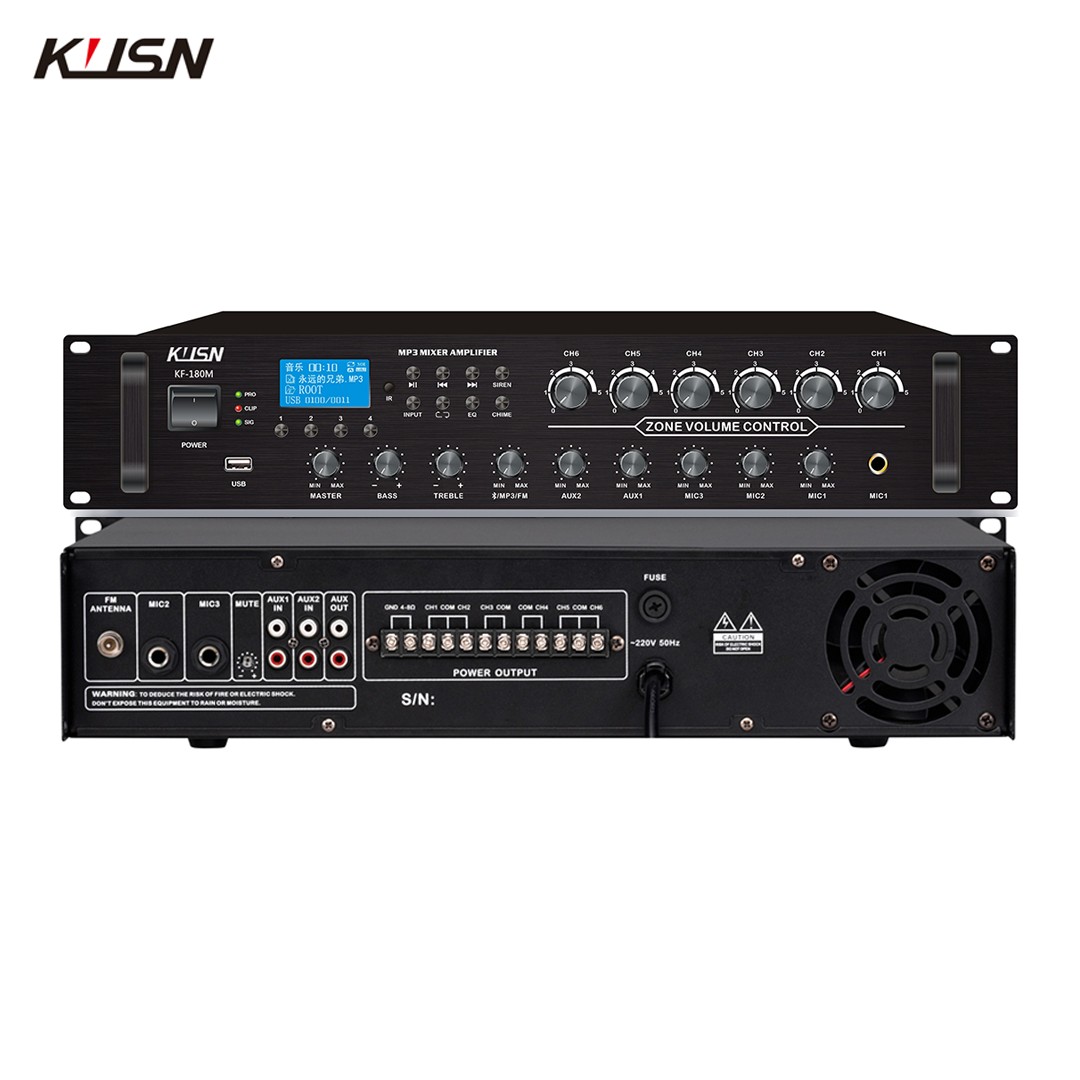 6 Zone 180W 100V Powered Ampli - Karaoke Amplifier Mixer Bluetooth review and price