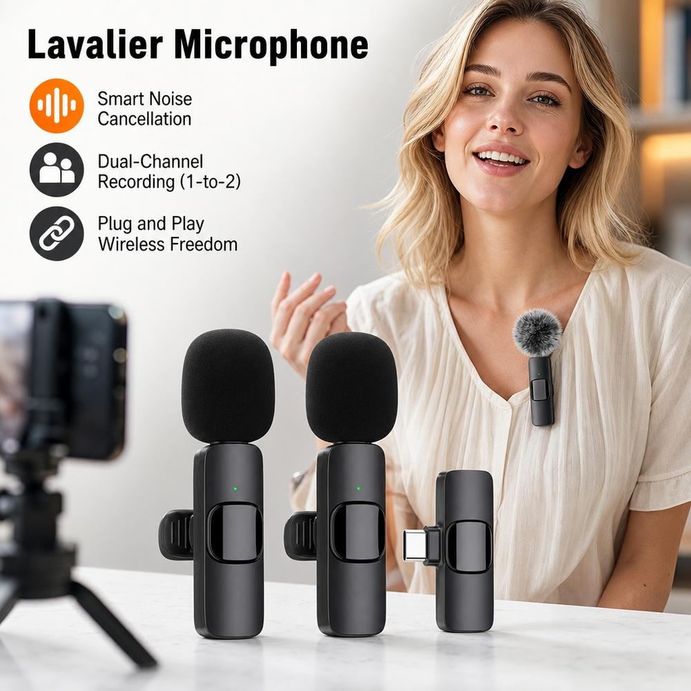 Wireless Lavalier Microphone D - Wireless Lavalier Microphone Dual Receiver review and price