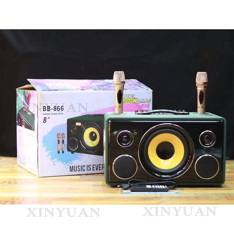 Karaoke Speaker, 8-Inch Wooden - Karaoke Speaker System 100W Rgb review and price