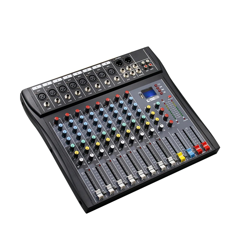 8 Channel Audio Mixer 48V Phan - Karaoke Amplifier Mixer Bluetooth review and price