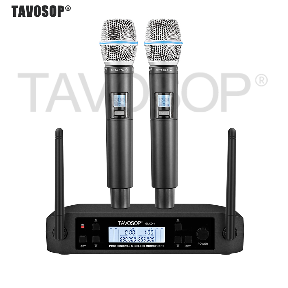TAVOSOP GL-B87 Professional Du - Uhf Wireless Microphone System Dual Channel review and price