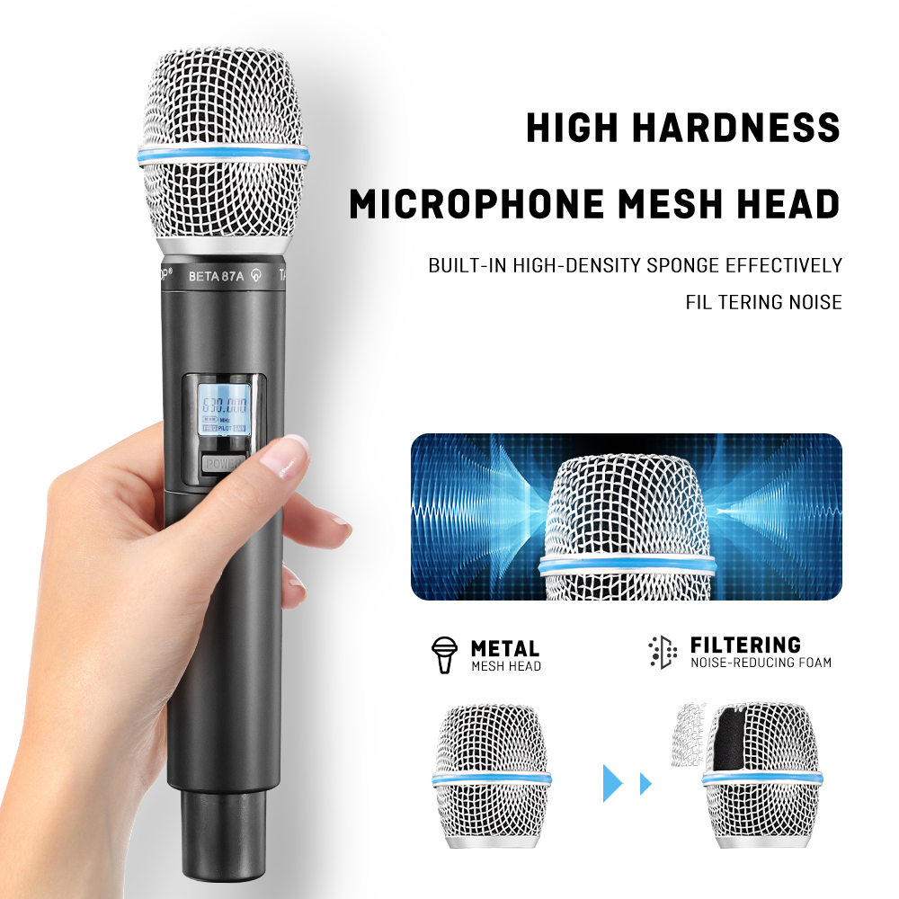 TAVOSOP GL-B87 Professional Du - Uhf Wireless Microphone System Dual Channel review and price
