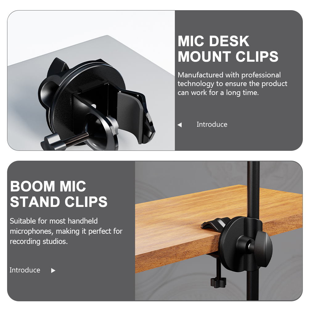 Mic Clip Microphone Desk Arm C - Microphone Stand Boom Arm Floor review and price