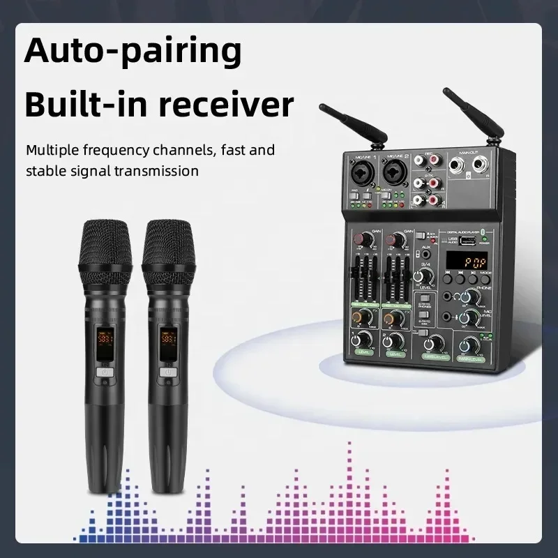 4 Channel Audio Mixer Console  - Bluetooth Karaoke Microphone Handheld review and price