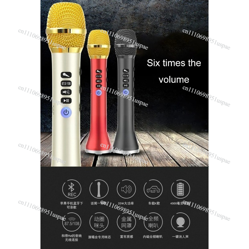 L-698DSP 20W Wireless Micropho - Bluetooth Karaoke Microphone Handheld review and price