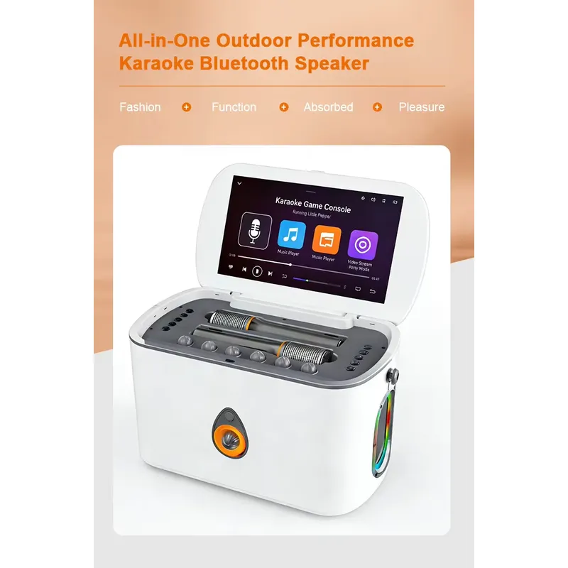 Portable Bluetooth Speaker wit - Karaoke Machine Portable With 2 Mic review and price
