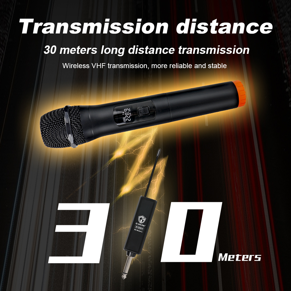Microphone G-MARK X110V Wirele - Rechargeable Wireless Mic Lithium Battery review and price