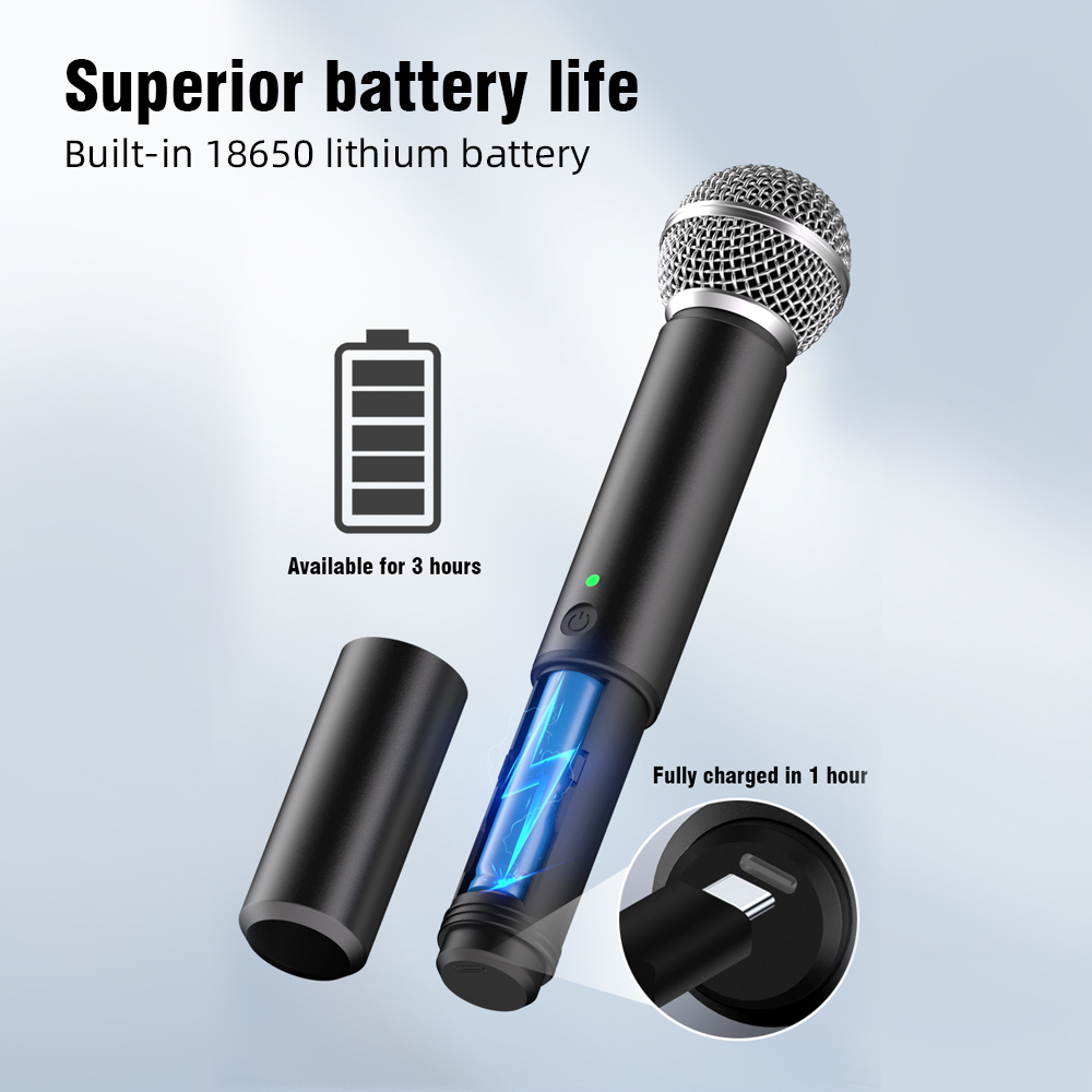 Wireless Microphone G-MARK UHF - Rechargeable Wireless Mic Lithium Battery review and price