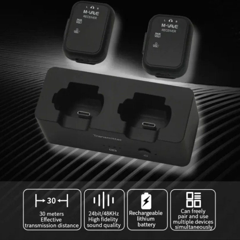 M-VAVE SWS12 Dual Receiver Wir - Wireless Lavalier Microphone Dual Receiver review and price