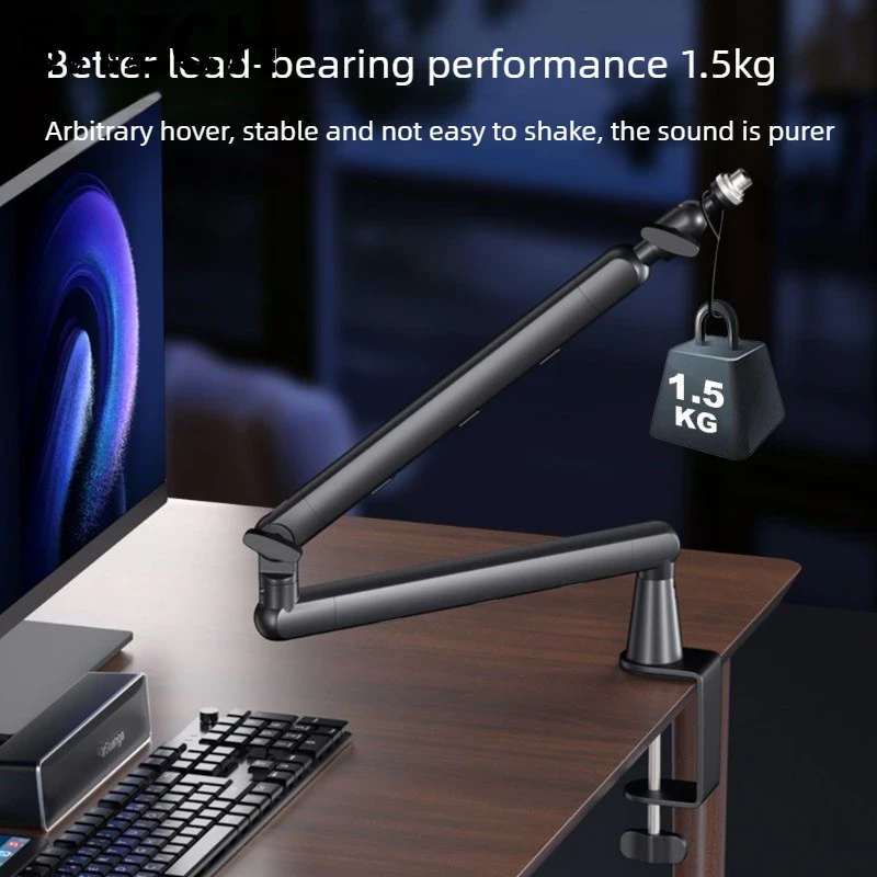 Live Streaming Mic Stand Deskt - Microphone Stand Boom Arm Floor review and price