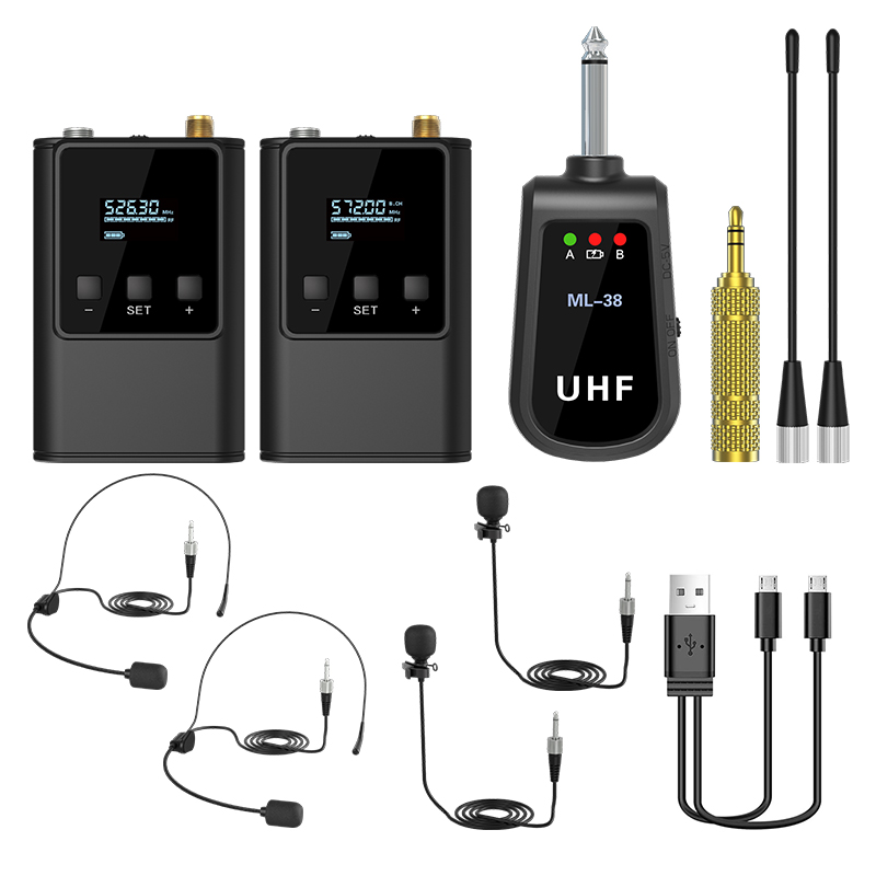 Dual Wireless Microphone Syste - Wireless Lavalier Microphone Dual Receiver review and price