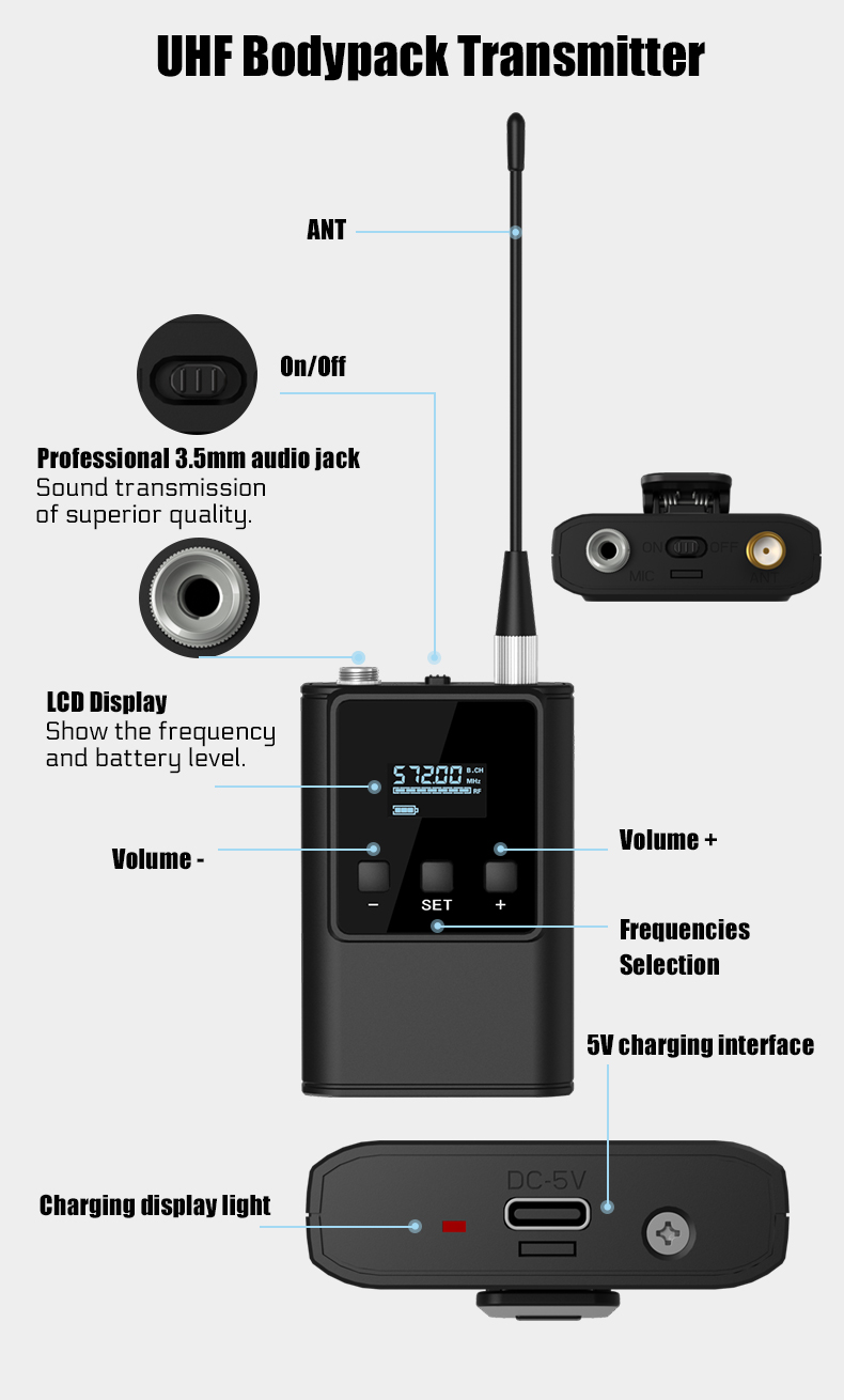 Dual Wireless Microphone Syste - Wireless Lavalier Microphone Dual Receiver review and price