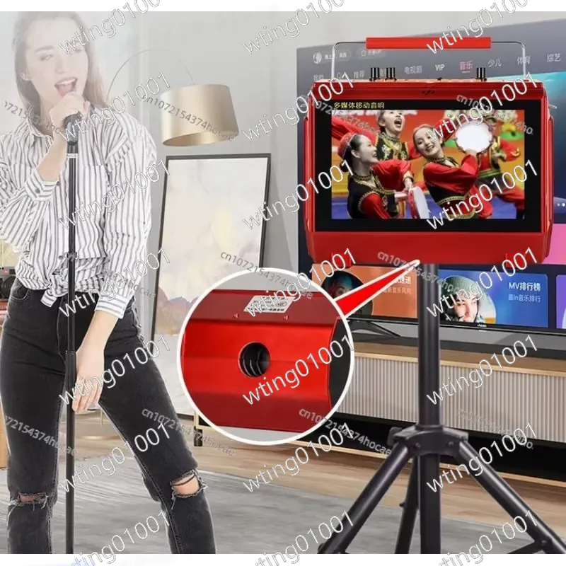 for Karaoke Machine with Lyric - Karaoke Machine Portable With 2 Mic review and price
