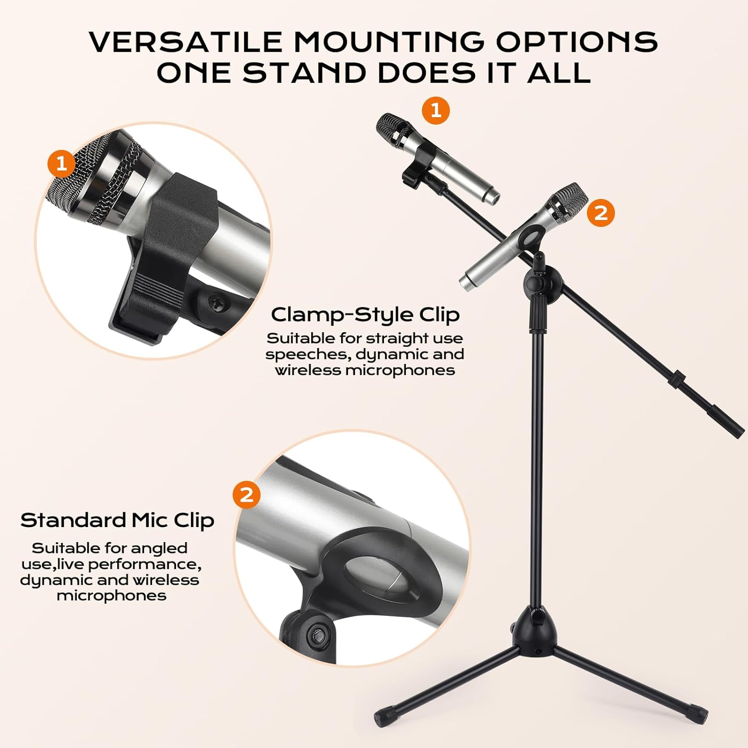 Microphone Stand Tripod Boom A - Microphone Stand Boom Arm Floor review and price