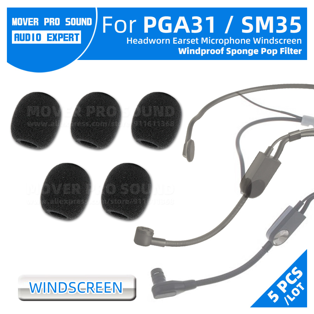 Compatible With Shure PGA31 SM - Microphone Pop Filter Foam Windscreen review and price
