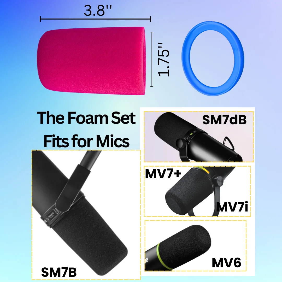 SM7B Mic Pop Filter Replacemen - Microphone Pop Filter Foam Windscreen review and price