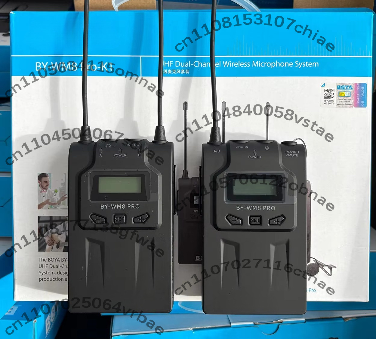 BY-WM8 Pro-K1 wireless lavalie - Wireless Lavalier Microphone Dual Receiver review and price
