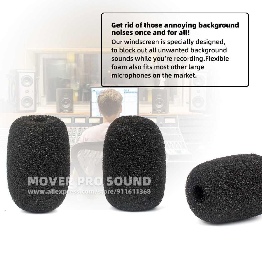 SnapVox Compatible With SHURE  - Microphone Pop Filter Foam Windscreen review and price