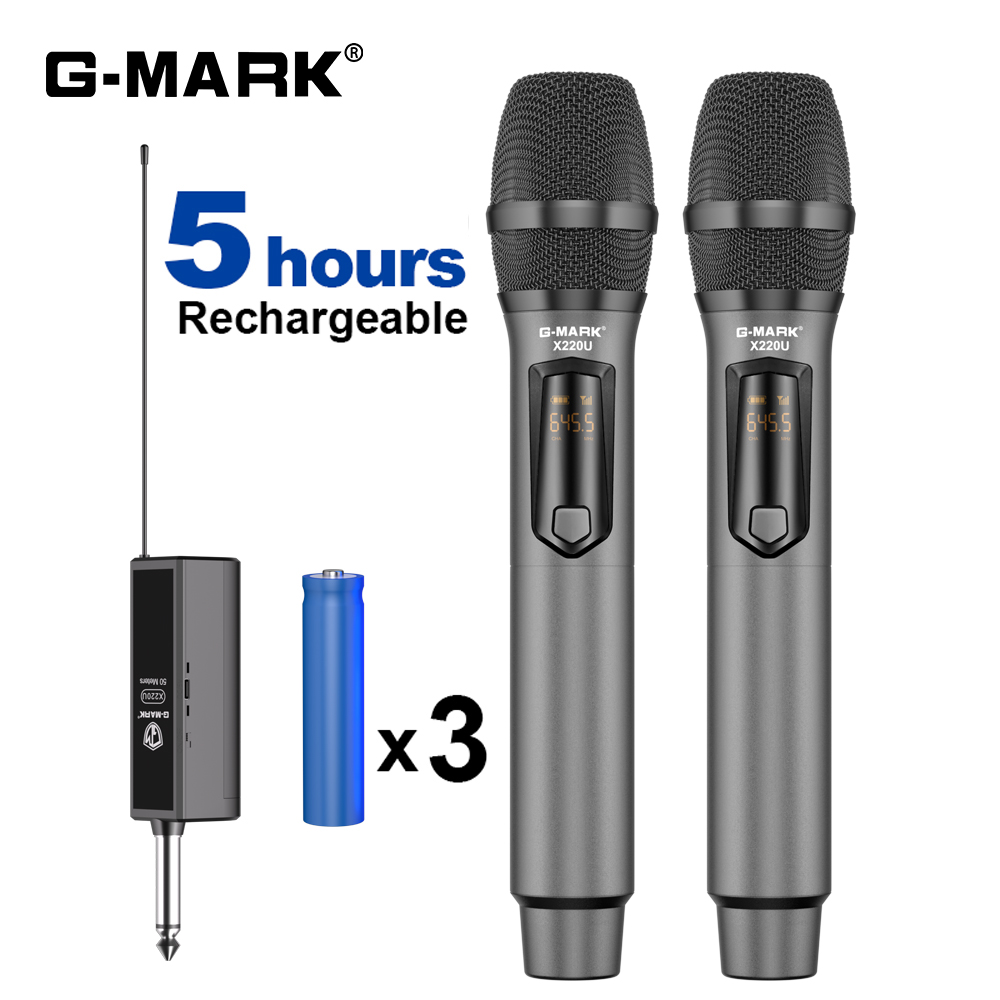 Wireless Microphone G-MARK X22 - Rechargeable Wireless Mic Lithium Battery review and price