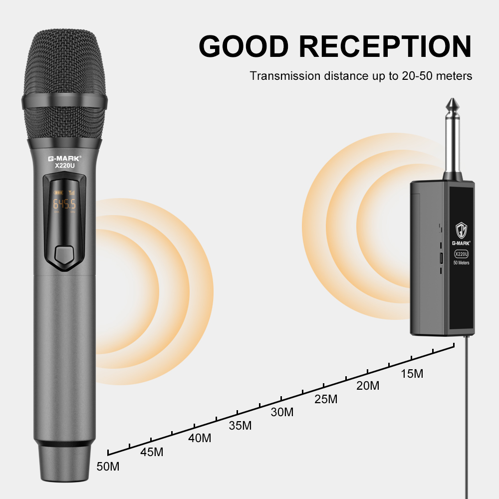 Wireless Microphone G-MARK X22 - Rechargeable Wireless Mic Lithium Battery review and price
