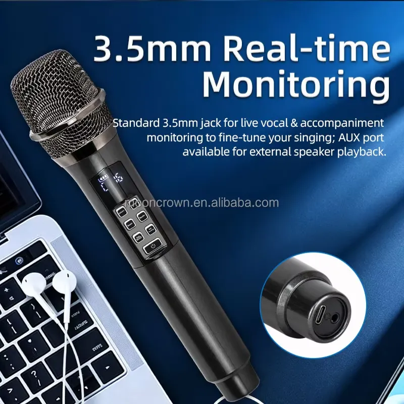 BOLRZO Sound card wireless dyn - Bluetooth Karaoke Microphone Handheld review and price