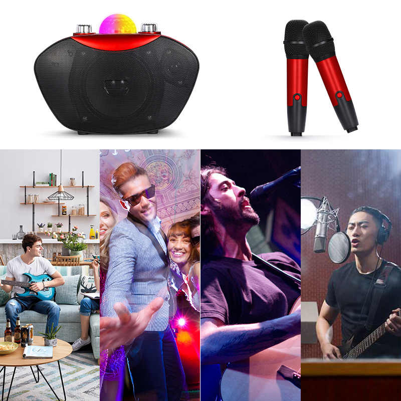 Mini Subwoofer Speaker Portabl - Bluetooth Karaoke Microphone Handheld review and price