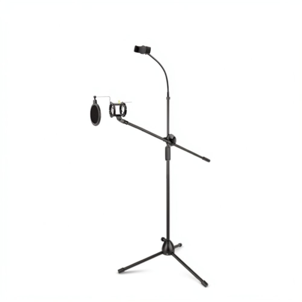 Adjustable Microphone Stand Fl - Microphone Stand Boom Arm Floor review and price