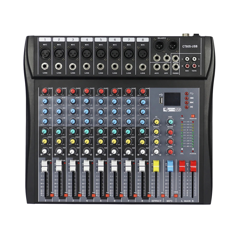 8 Channel Audio Mixer with 99  - Karaoke Amplifier Mixer Bluetooth review and price