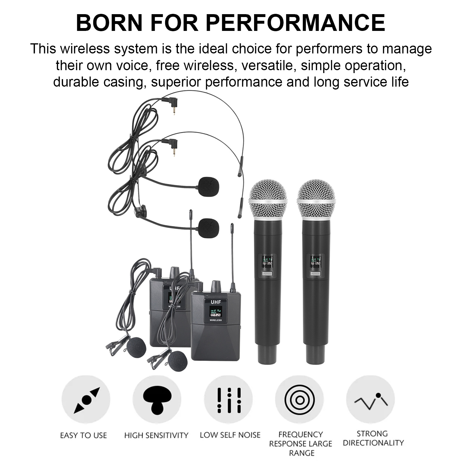 Wireless Microphone Profession - Wireless Lavalier Microphone Dual Receiver review and price