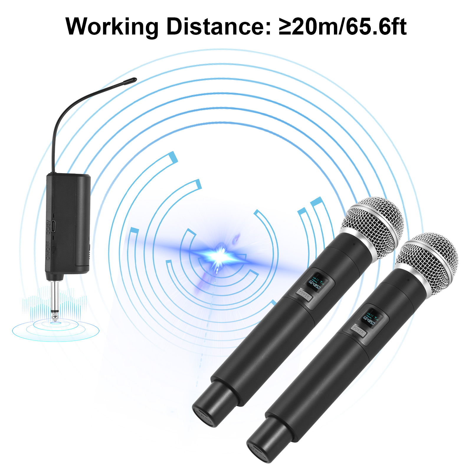 Wireless Microphone Profession - Wireless Lavalier Microphone Dual Receiver review and price