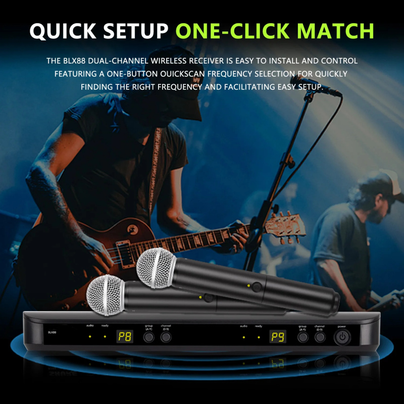 Dual Channel UHF Wireless Hand - Uhf Wireless Microphone System Dual Channel review and price