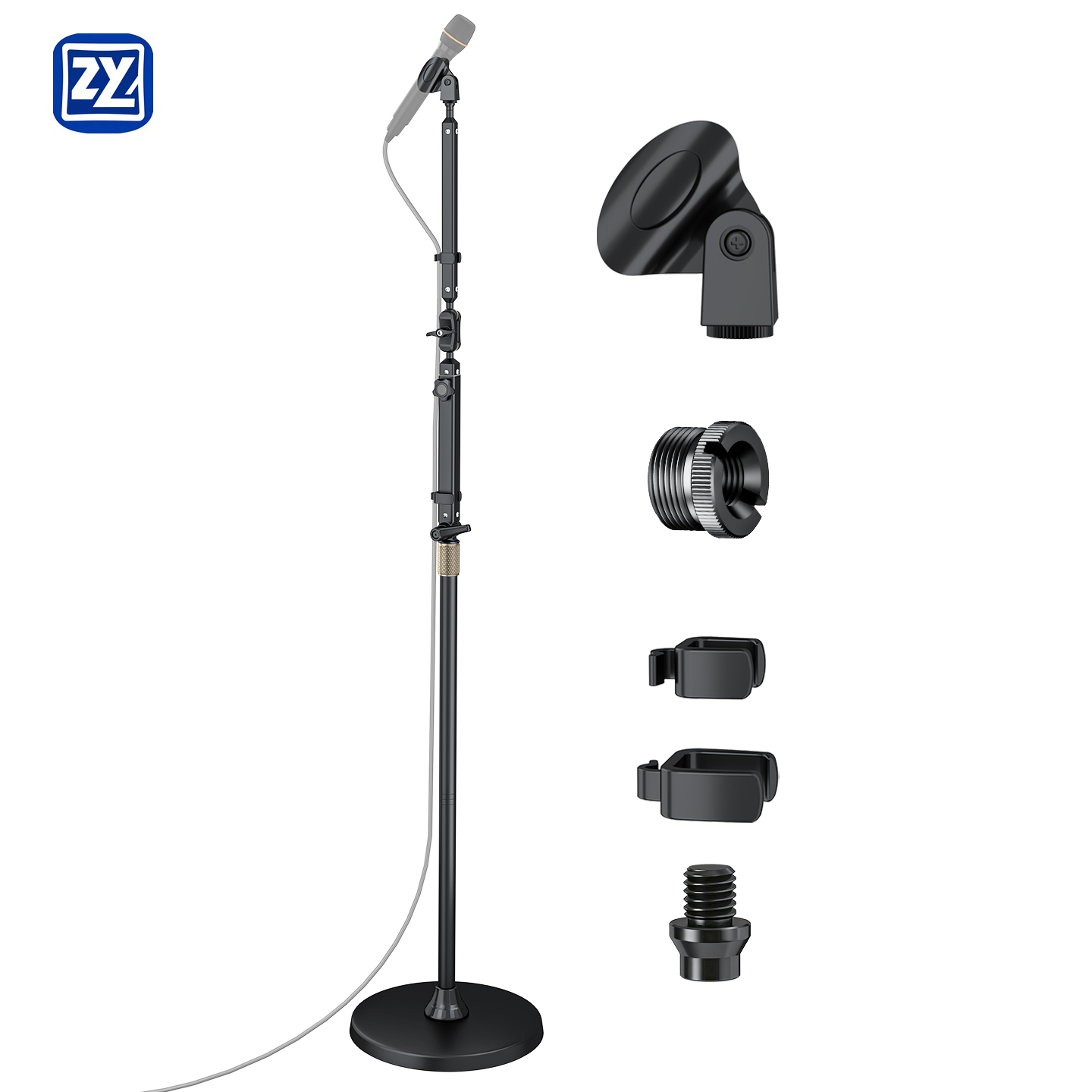 Heavy Duty Metal Base Aluminum - Microphone Stand Boom Arm Floor review and price