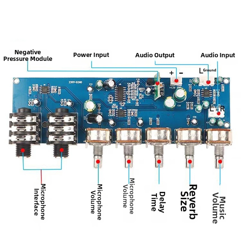 PT2399 Karaoke Microphone Prea - Karaoke Audio Mixer Echo Delay review and price