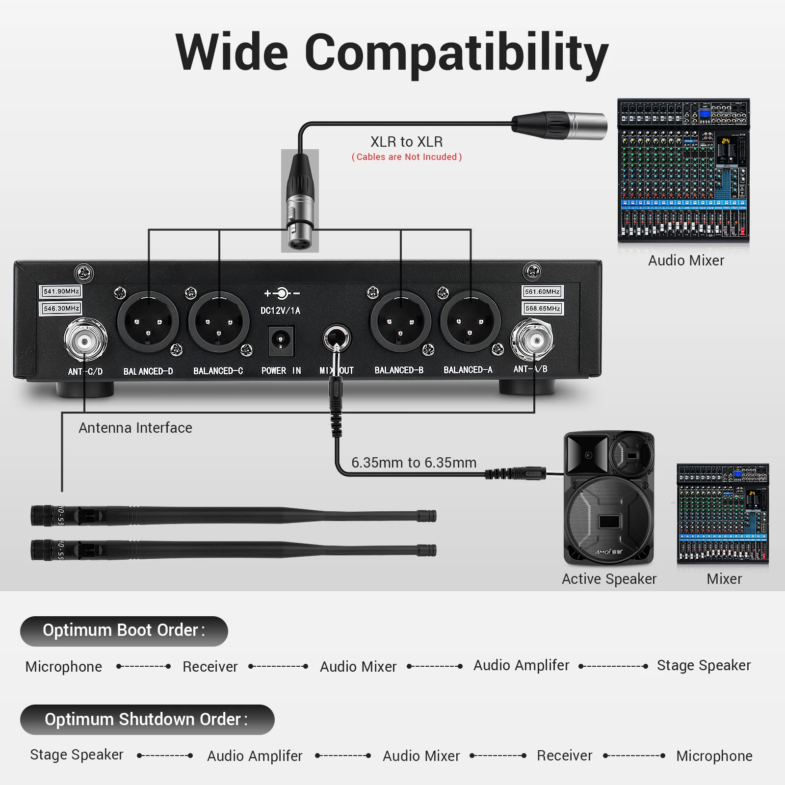 Metal UHF Wireless Microphone  - Wireless Lavalier Microphone Dual Receiver review and price