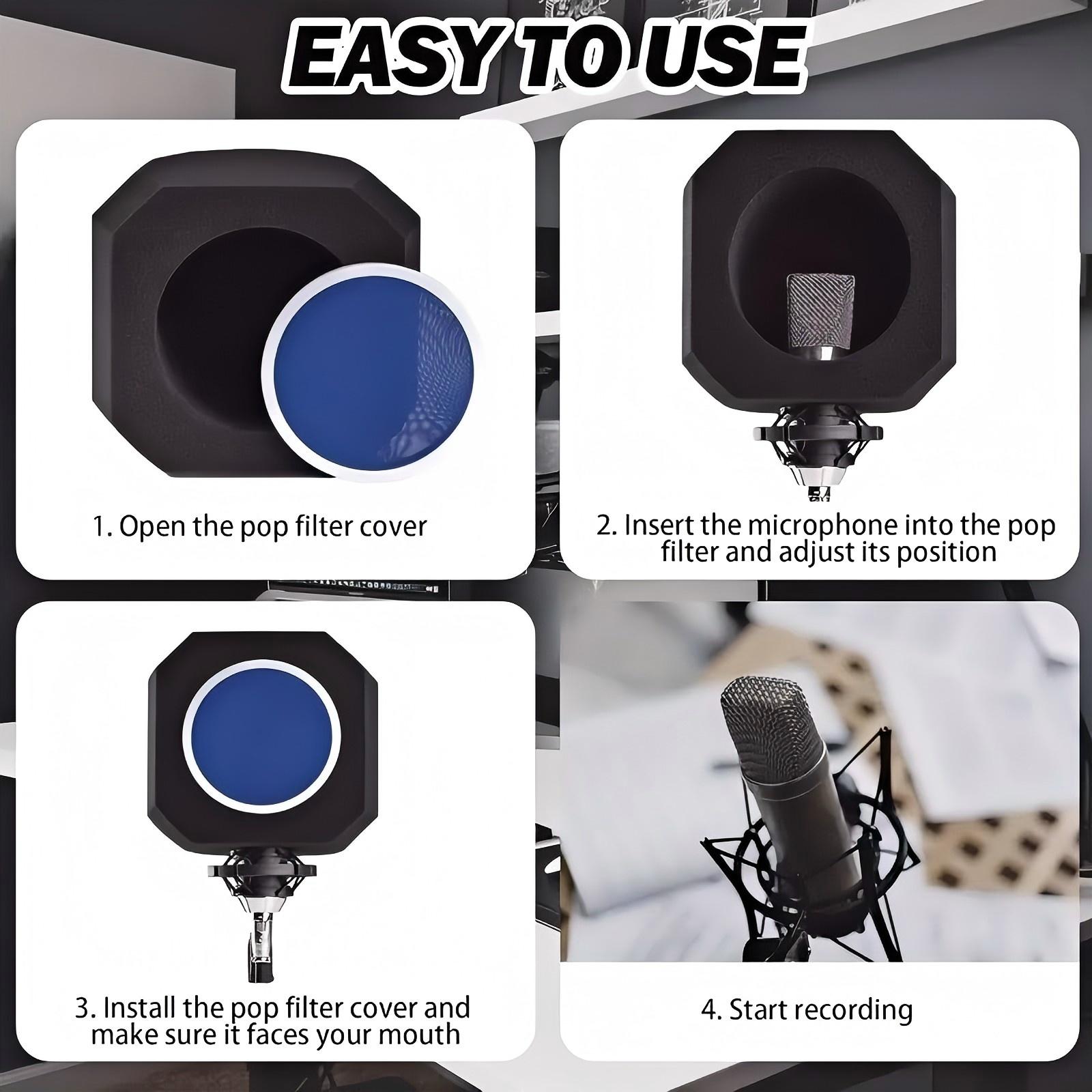 KTES Portable Microphone Isola - Microphone Pop Filter Foam Windscreen review and price