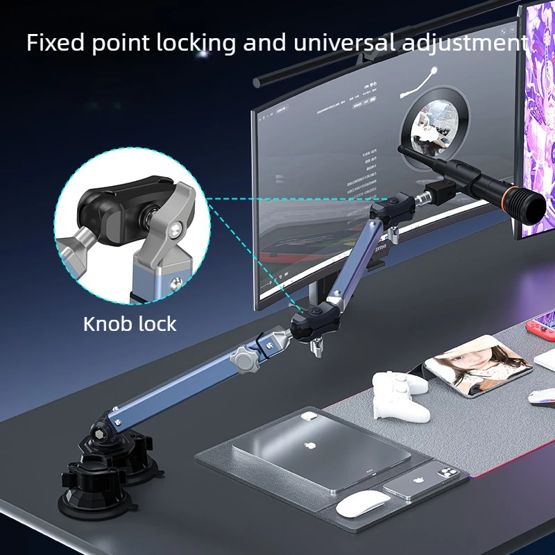 Professional Vacuum Suction De - Microphone Stand Boom Arm Floor review and price