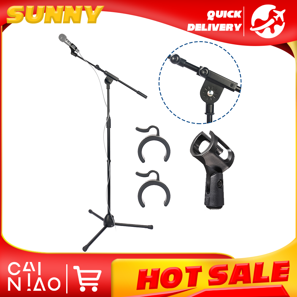 Microphone Stand Foldable Heav - Microphone Stand Boom Arm Floor review and price
