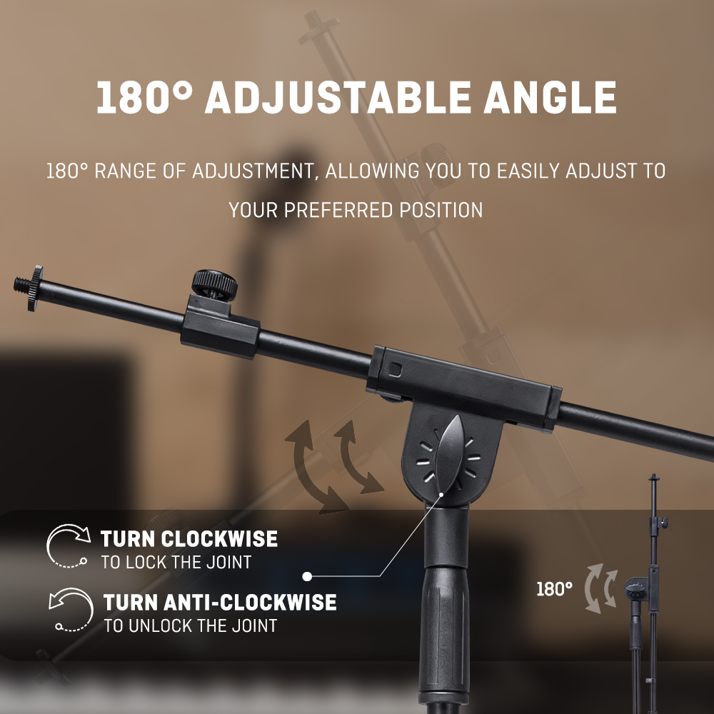 Heavy Floor Microphone Tripod  - Microphone Stand Boom Arm Floor review and price