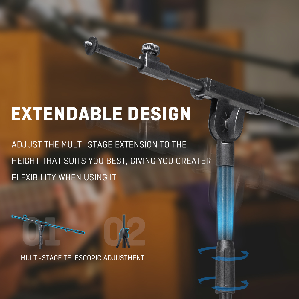 Heavy Floor Microphone Tripod  - Microphone Stand Boom Arm Floor review and price