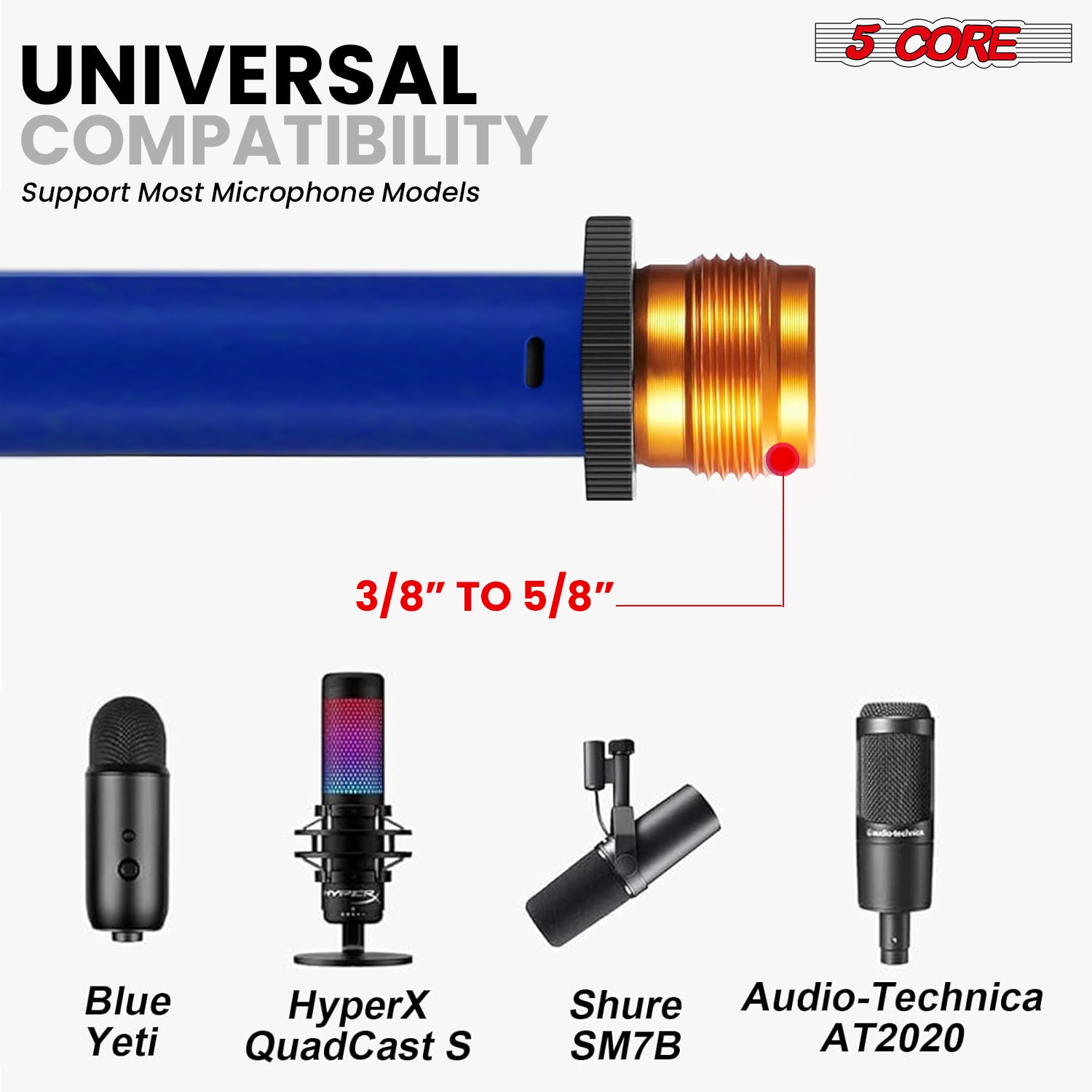 5 Core Tripod Mic Stand Adjust - Microphone Stand Boom Arm Floor review and price