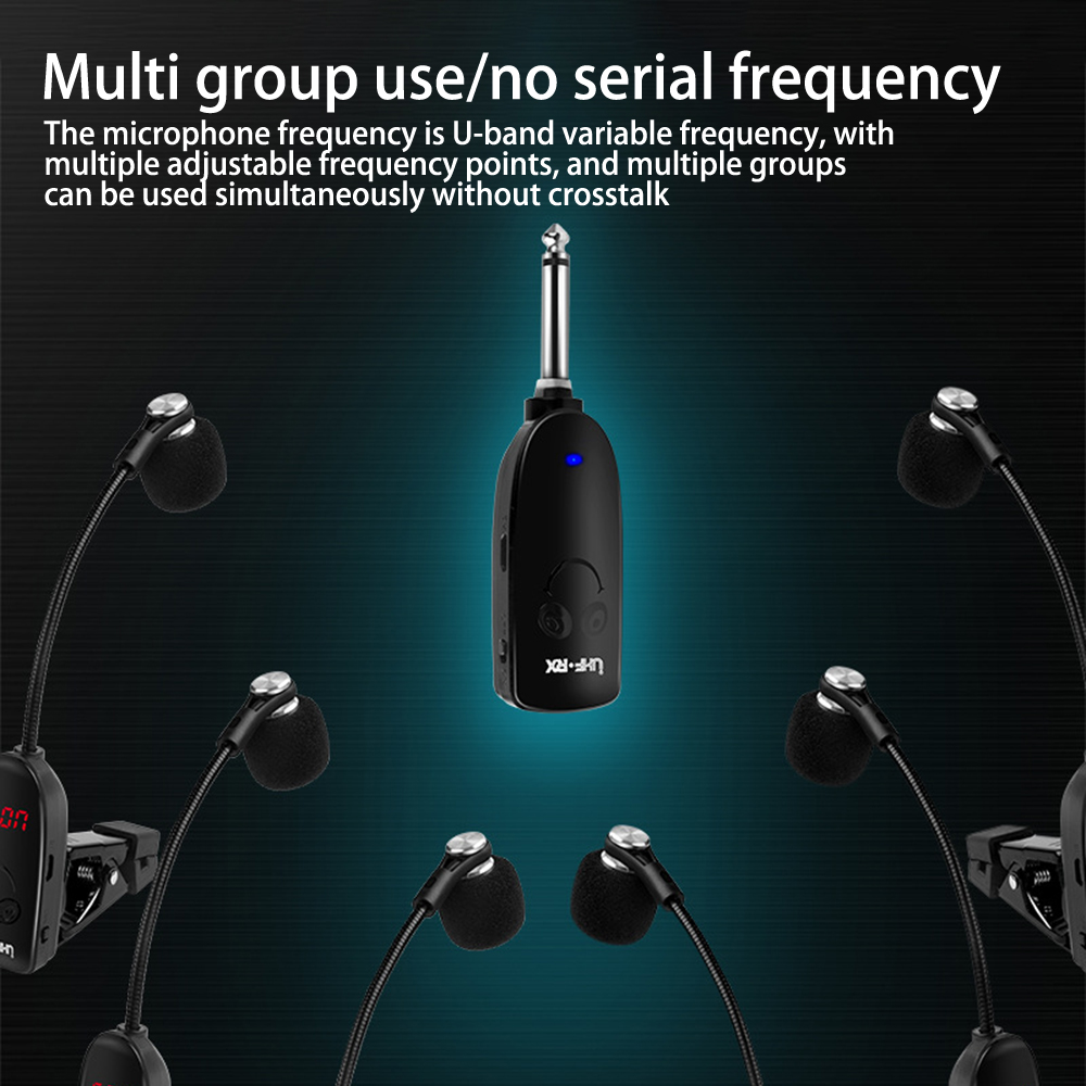 Saxofone Wireless Microphone M - Wireless Lavalier Microphone Dual Receiver review and price