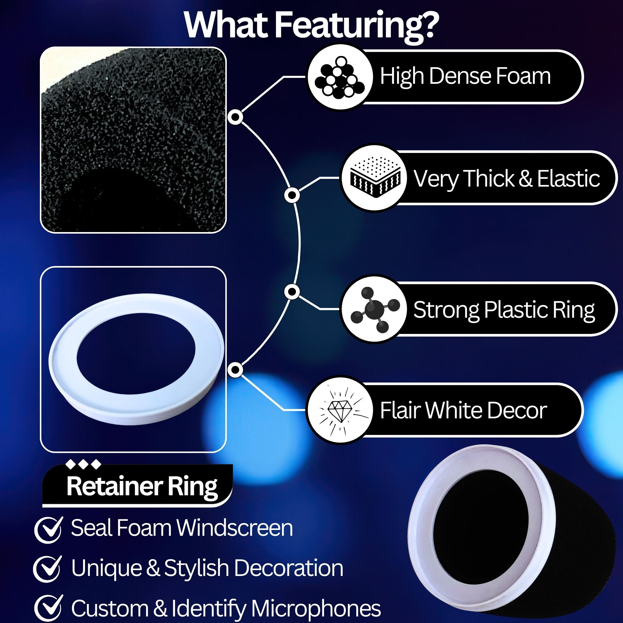 Foam Microphone Covers with Re - Microphone Pop Filter Foam Windscreen review and price
